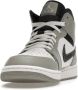 Jordan 1 Mid Heren Schoenen Grijs Maat: 42.5 Leer Synthetisch Foot Locker - Thumbnail 7