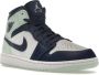 Nike Air Jordan 1 Mid Mystic Navy Mint Foam Blauw Heren - Thumbnail 9