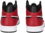 Jordan Zwarte Nike Hoge Sneaker Mid Chicago Black Toe 554724 069 - Thumbnail 3