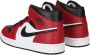 Jordan Zwarte Nike Hoge Sneaker Mid Chicago Black Toe 554724 069 - Thumbnail 5