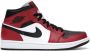 Jordan Zwarte Nike Hoge Sneaker Mid Chicago Black Toe 554724 069 - Thumbnail 11
