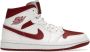Jordan Air 1 Mid Reverse Chicago Sneakers Nike Wit Dames - Thumbnail 4