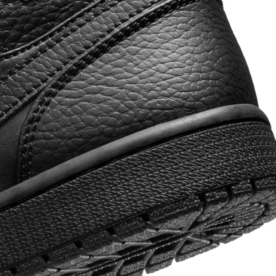 Nike Triple Black Air Jordan 1 Mid Sneakers Zwart Heren