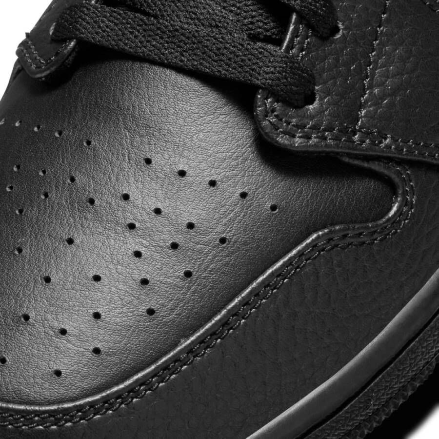 Nike Triple Black Air Jordan 1 Mid Sneakers Zwart Heren