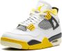 Jordan Nike Air 4 Retro Sneakers Wit Geel Zwart Exclusief - Thumbnail 5