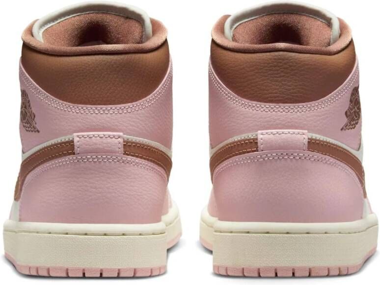 Jordan Roze Oxford Bruin Mid Sneakers Pink Dames