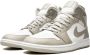 Jordan Linnen Mid Sneakers Beige Heren - Thumbnail 2