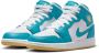 Jordan Klassieke Leren Sneakers Blauw Dames - Thumbnail 2
