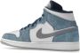 Jordan Air 1 Mid SE Franse Sneakers Blauw Dames - Thumbnail 25