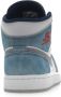 Jordan Air 1 Mid SE Franse Sneakers Blauw Dames - Thumbnail 32