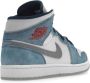 Jordan Air 1 Mid SE Franse Sneakers Blauw Dames - Thumbnail 35