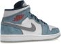 Jordan Air 1 Mid SE Franse Sneakers Blauw Dames - Thumbnail 37