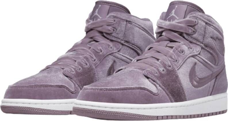 Jordan Paarse Rook Mid Dames Sneakers Paars Dames