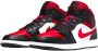 Jordan Air 1 Mid Black Fire Red White Schoenmaat 40 1 2 Sneakers 554724 079 - Thumbnail 3