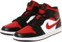 Jordan Air 1 Mid Black Fire Red White Schoenmaat 40 1 2 Sneakers 554724 079 - Thumbnail 5