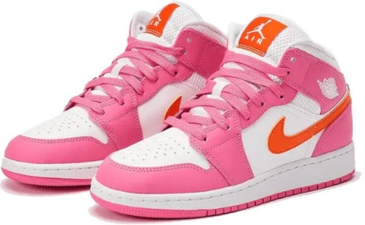 Jordan Stijlvolle Leren Sneaker voor Vrouwen Roze Dames