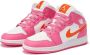 Jordan Stijlvolle Leren Sneaker voor Vrouwen Roze Dames - Thumbnail 3