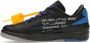 Jordan Retro Low Off-White Zwart Blauw Sneaker Zwart Heren - Thumbnail 3