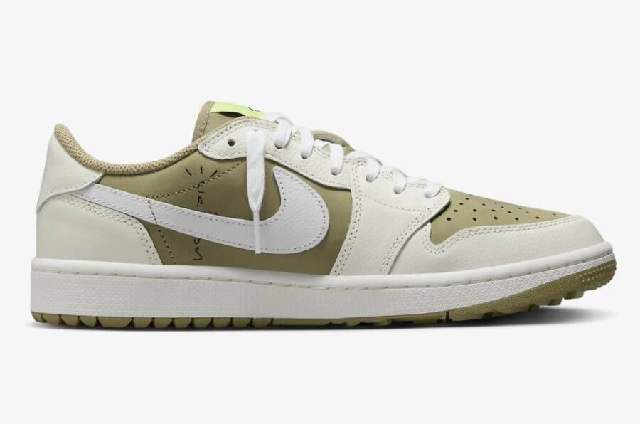 Jordan Travis Scott Golf Laag Neutral Olive Multicolor Heren
