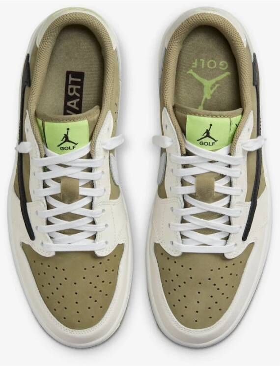 Jordan Travis Scott Golf Laag Neutral Olive Multicolor Heren