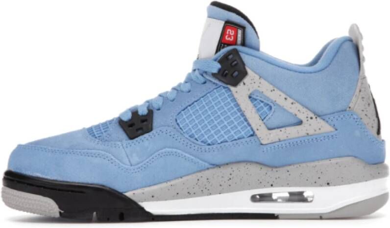 Jordan University Blue Retro 4 Grade School Maatvoering Blauw Dames