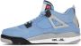 Jordan University Blue Retro 4 Grade School Maatvoering Blauw Dames - Thumbnail 3