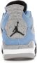 Jordan University Blue Retro 4 Grade School Maatvoering Blauw Dames - Thumbnail 4