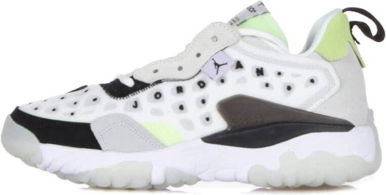 Jordan Witte Lilac Platinum Tint Lage Sneakers Multicolor Heren