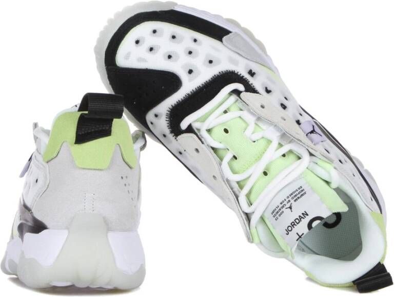 Jordan Witte Lilac Platinum Tint Lage Sneakers Multicolor Heren
