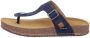 Josef Seibel Hannah 09 Zehentrenner für Damen Blau - Thumbnail 4