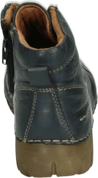 Josef Seibel Sportieve Blauwe Leren Sneakers Felicia 01