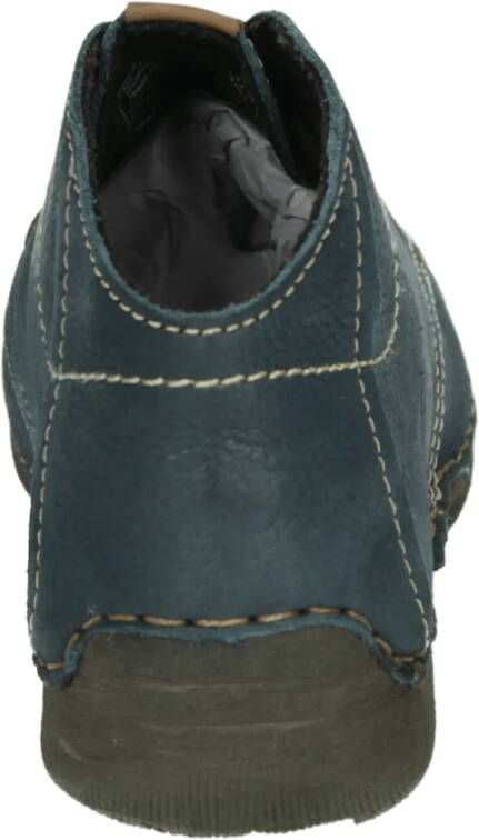 Josef Seibel Sportieve Blauwe Leren Sneakers Fergey 18