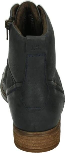 Josef Seibel Sportieve Blauwe Leren Sneakers Sienna 95