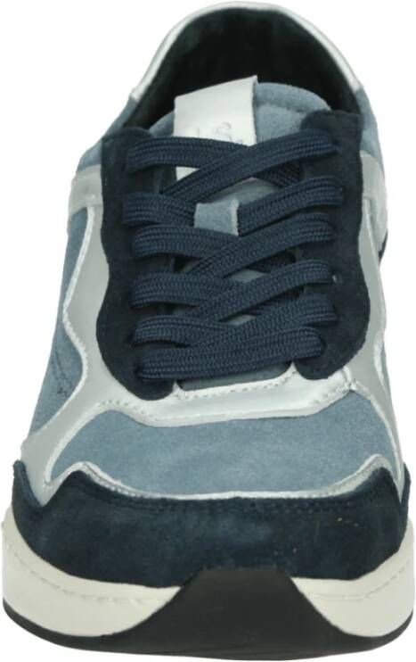 Josef Seibel Sportieve Lage Damesschoenen Blauw Dessin