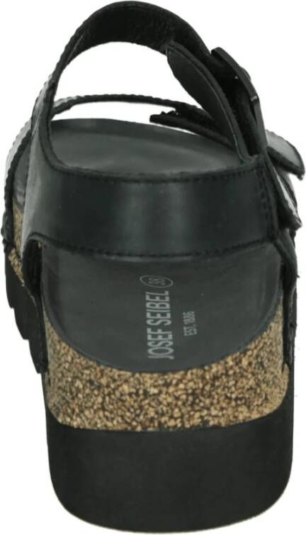 Josef Seibel Sportieve Zwarte Sandalen Alice 03