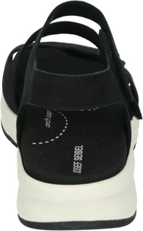 Josef Seibel Sportieve Zwarte Sandalen Estelle 03