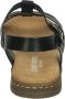 Josef Seibel FABRICIA 01 Platte sandalenDames Sandalen Zwart - Thumbnail 3