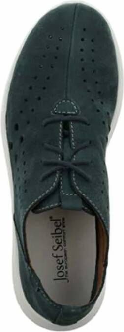 Josef Seibel Turquoise Dames Veterschoenen met Comfort