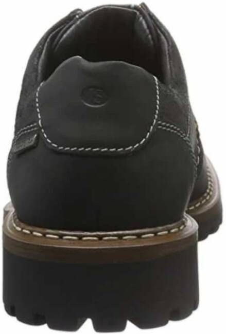 Josef Seibel Zwarte heren veterschoenen comfortabel stijlvol