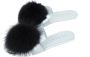 Joshua Sanders Leren en bonten muilezels met rubberen zool Gray Dames - Thumbnail 2