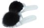 Joshua Sanders Leren en bonten muilezels met rubberen zool Gray Dames - Thumbnail 4