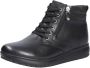 Joya Dames Leren Enkellaarzen Black Dames - Thumbnail 5