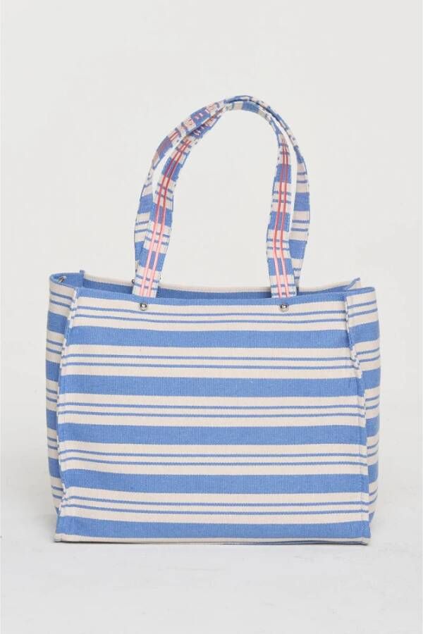 Juicy Couture Gestreepte grote boodschappentas met afneembare band