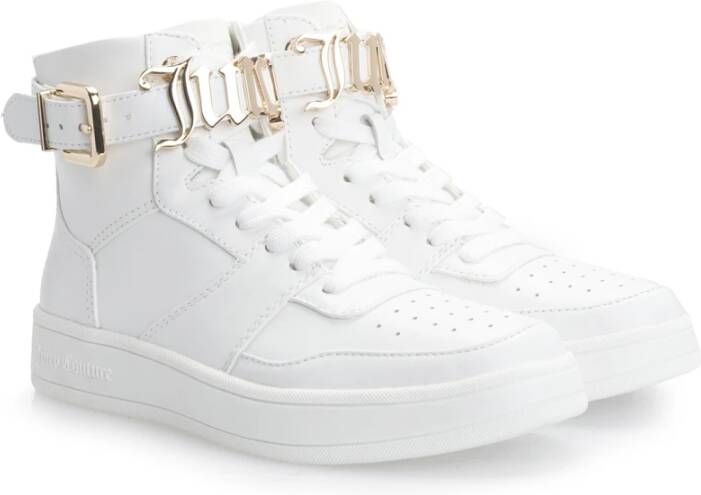 Juicy Couture Stijlvolle leren sneakers met merkdetails Wit Dames