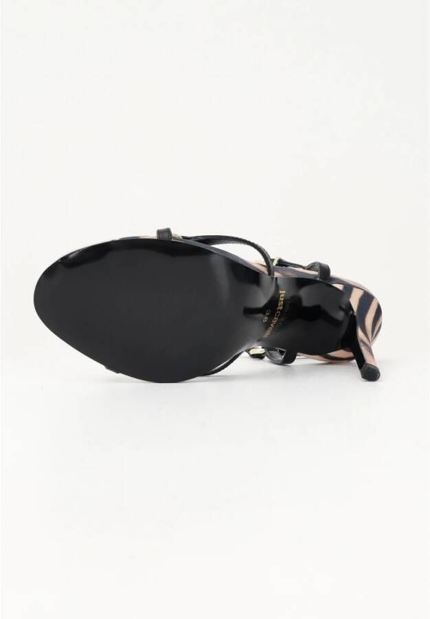 Just Cavalli Animalier Sophisticated Sandalen Zwart