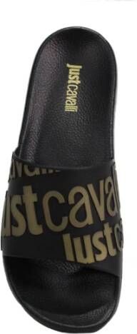 Just Cavalli Elastan Band Sandalen met Logodetail