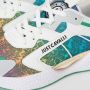 Just Cavalli Fantasie Sneakers Groen Geel Zwart Roze Oranje Multicolor Dames - Thumbnail 4