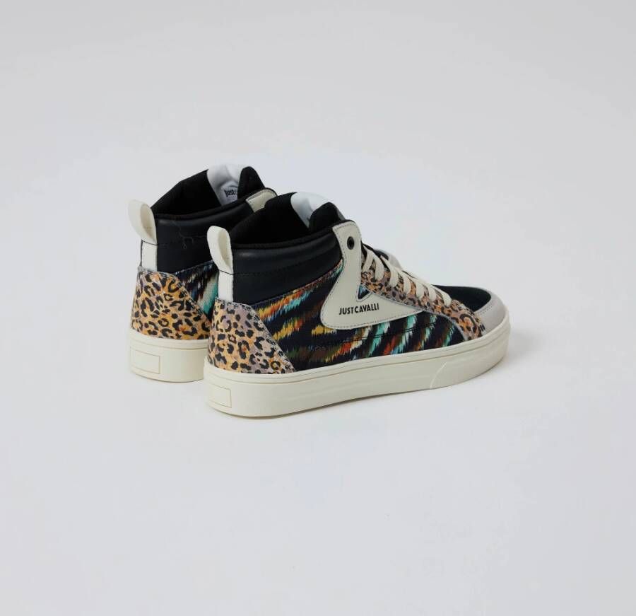 Just Cavalli Fantasy Print Hoge Top Sneakers Multicolor Dames