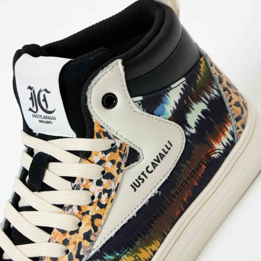 Just Cavalli Fantasy Print Hoge Top Sneakers Multicolor Dames