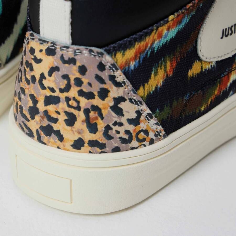 Just Cavalli Fantasy Print Hoge Top Sneakers Multicolor Dames